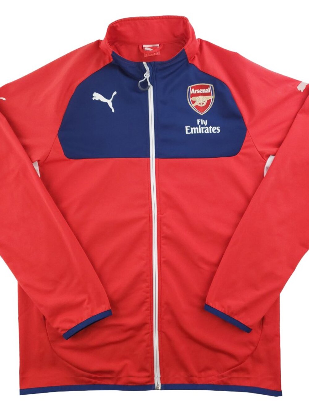 Arsenal Soccer 2014-15 Training Jacket Track Style Puma Embroidered Men's Large